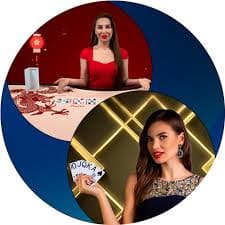Meja permainan Baccarat live di studio pvp777 dengan dealer profesional